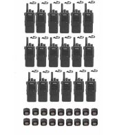 Set van 18 Inrico T522A IP66 4G LTE POC Zello Portofoon K1 2-Pins met D-shape oortje