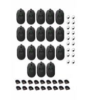 Set van 18 Motorola CLP446E Mini Portofoons met oortje en tafelladers
