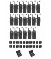 Set van 20 Inrico T522A IP66 4G LTE POC Zello K1 2-Pins met beveiliging oortje en koffer