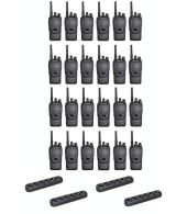 Set van 24 Wouxun KG-969 UHF IP65 10Watt Portofoons met multilader