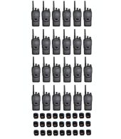 Set van 24 Wouxun KG-969 UHF IP65 10Watt Portofoons met tafellader 