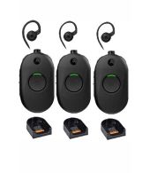 Set van 3 Motorola CLP446E Mini Portofoon met oortje zonder lader