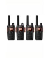 Set van 4 Cobra RX380 vergunning vrije portofoons PMR446 IPX2 