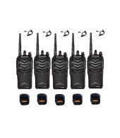 Set van 5 Wouxun KG-988 UHF IP66 8Watt Portofoon met beveiligingoortje