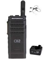 Motorola SL1600 DMR UHF IP54 3Watt met tafellader en Beveiliging oortje