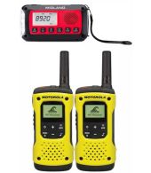Noodpakket Communicatie Midland ER100 Noodradio en 2 Motorola TLKR T92 portofoons
