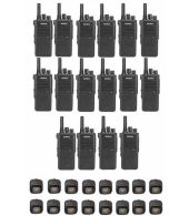 Set van 16 Inrico T522A IP66 4G LTE POC Zello Portofoon K1 2-Pins