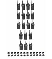 Set van 18 Kenwood PKT-300 IP52 PMR446 mini portofoons 