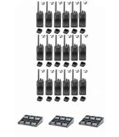 Set van 18 stuks Kenwood TK-3501 PMR446 met beveiliging oortje en 3 multiladers