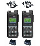 Set van 2 Inrico T330 4G LTE Zello Smart Portofoon IP68 met tafellader en beveiliging oortje
