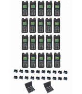Set van 20 Inrico T330 4G LTE Zello Smart Portofoons IP68 met tafellader en koffer