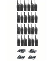 Set van 24 Kenwood NX-1300NE3 UHF Nexedge IP54 5Watt Portofoon met 4 multiladers