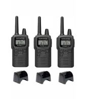 Set van 3 Kenwood PKT-300 IP52 PMR446 mini portofoons 