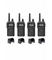 Set van 4 Kenwood PKT-300 IP52 PMR446 mini portofoons 