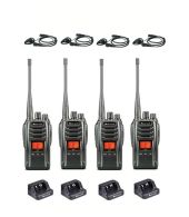 Set van 4 Midland G13 Portofoons met D-shape oortje