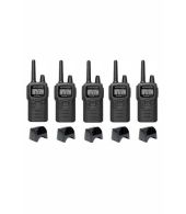 Set van 5 Kenwood PKT-300 IP52 PMR446 mini portofoons 