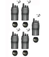 Set van 5 Wouxun KG-833 UHF IP55 5Watt met beveiliging oortje