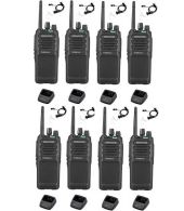 Set van 8 Kenwood TK-3701D met beveiliging oortje en tafellader