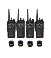 Set van 4 Wouxun KG-988 UHF IP66 8Watt Portofoon met tafellader