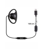 Albrecht Tectalk BIZ D-shape oortje 100 cm USB-C