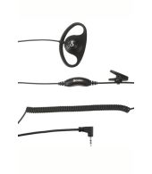 Cobra D-Shape oortje 2.5 mm C1 1-Pin aansluiting 0010120-1 