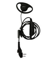 Hytera EHM15-A D-Shape headset H1 2-Pins  voor oa PD4 en 5 serie