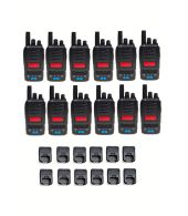 Set van 12 TTI TCB-H100e compacte 27mc Portofoons 4Watt FM en AM