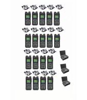 Set van 18 Inrico T330 4G LTE Zello Smart Portofoon IP68 met beveiliging oortje en koffer