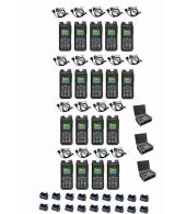 Set van 18 Inrico T330 4G LTE Zello Smart Portofoon IP68 met tafellader beveiliging oortje en koffer