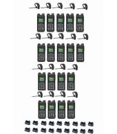 Set van 18 Inrico T330 4G LTE Zello Smart Portofoon IP68 met tafellader en Bluetooth oortje
