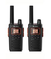 Set van 2 Cobra RX380 vergunning vrije portofoons PMR446 IPX2 