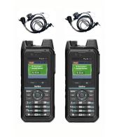 Set van 2 Inrico T330 4G LTE Zello Smart Portofoon IP68 met beveiliging oortje