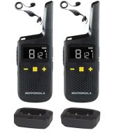 Set van 2 Motorola XT185 PMR446 vergunning vrije Portofoons met oortjes
