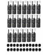 Set van 20 Inrico T320 V2 4G LTE Zello Portofoon, GPS, Wifi met tafellader en D-shape oortje