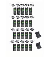 Set van 20 Inrico T330 4G LTE Zello Smart Portofoon IP68 met beveiliging oortje en koffer