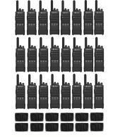 Set van 24 Cobra PX650 UHF PMR446 vergunningsvrije slimline portofoons IP54 