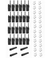 Set van 24 Hytera HP605 UHF DMR IP67 5Watt met multilader en beveiligingoortje