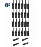 Set van 24 Hytera HP605G DMR UHF IP67 5W GPS, Bluetooth en multilader