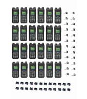 Set van 24 Inrico T330 4G LTE Zello Smart Portofoon IP68 met tafellader en Bluetooth oortje