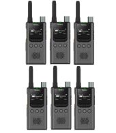 Set van 6 Hytera S1 Pro LF vergunning vrije Digitale UHF PMR446 portofoons