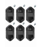 Set van 6 Hytera S1E LF Mini Portofoon vergunning vrij IP67 waterdicht met C-ring oortje