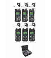 Set van 6 Inrico T330 4G LTE Zello Smart Portofoon IP68 met Bluetooth oortje en koffer