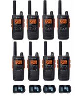 Set van 8 Cobra RX680 vergunning vrije portofoons PMR446 IP54 met tafellader