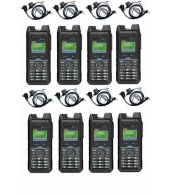 Set van 8 Inrico T330 4G LTE Zello Smart Portofoon IP68 met beveiliging oortje