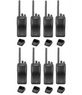 Set van 8 stuks Kenwood TK-3501 met beveiliging oortje en tafelladers